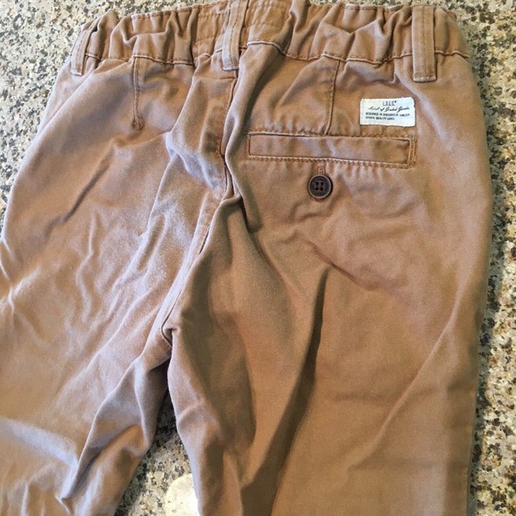 L.O.G.G Size 2Y Medium (Baby) Solid Tan Khaki Jeans Pants Elastic Waist Logg - Picture 10 of 12